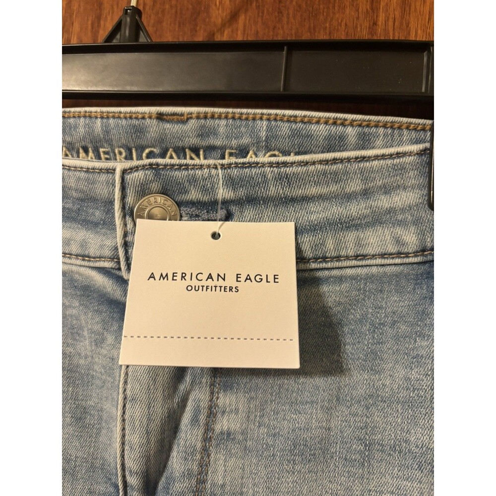 American Eagle Jeans Womens 20 Blue High Rise Skinny Kick Next Level Stretch NWT - Picture 7 of 7